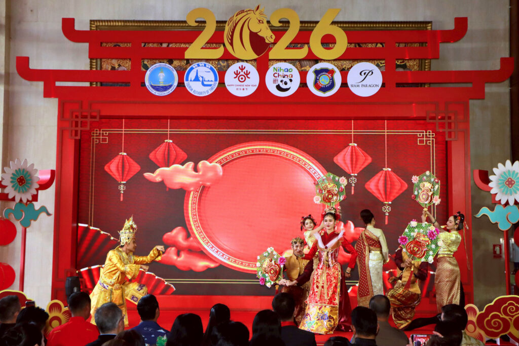 Traditional Thai–Chinese dance performance at Amazing Thailand Chinese New Year 2026 opening ceremony