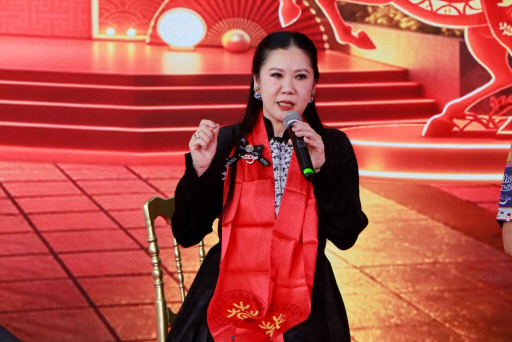TAT Governor speaks during the Amazing Thailand Chinese New Year 2026 press announcement in Bangkok