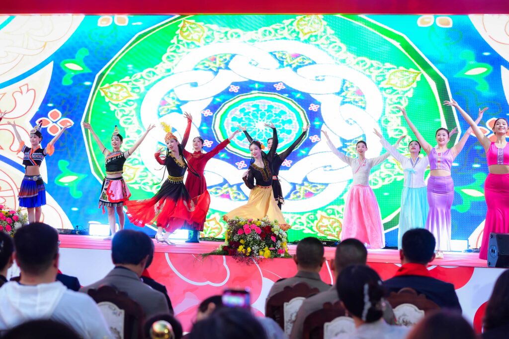 Cultural dance performance during Amazing Thailand Happy Chinese New Year 2026 in Bangkok.