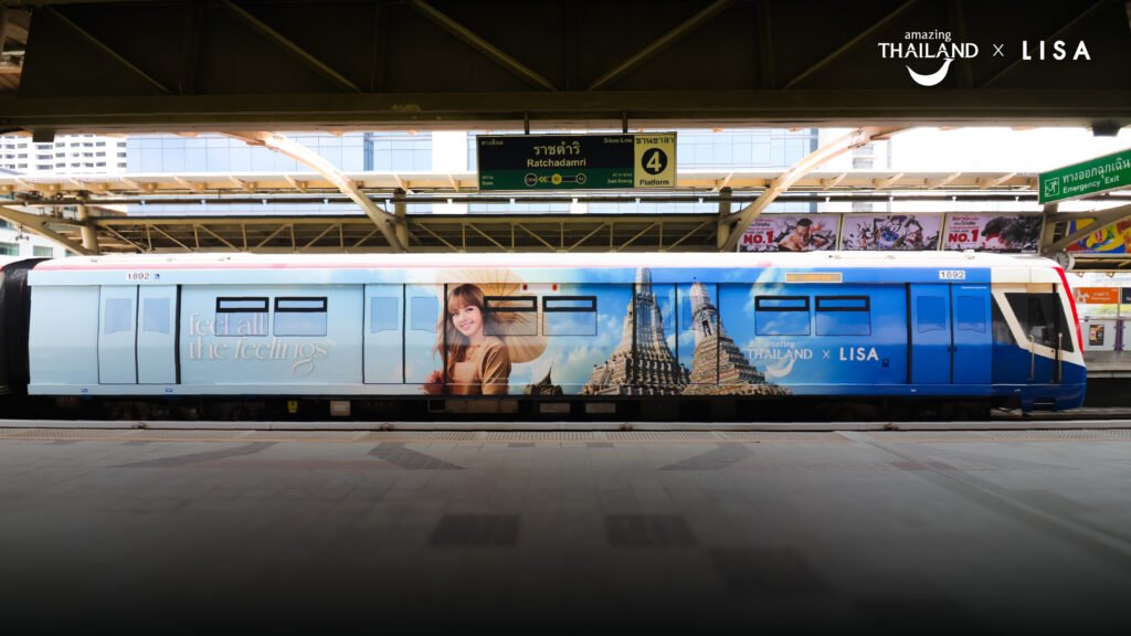 Amazing Thailand x LISA “feel all the feelings” nationwide OOH campaign across Bangkok and regional provinces.
