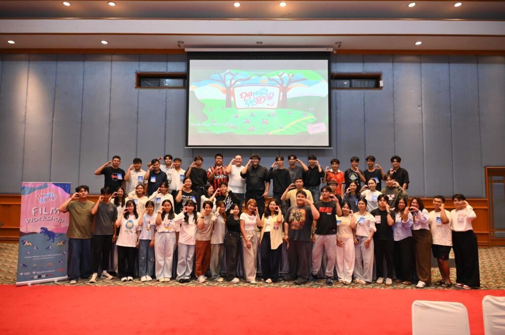 Youth participants attend Film Workshop session at Love on Screen Film Festival SS2 in Krabi Province.