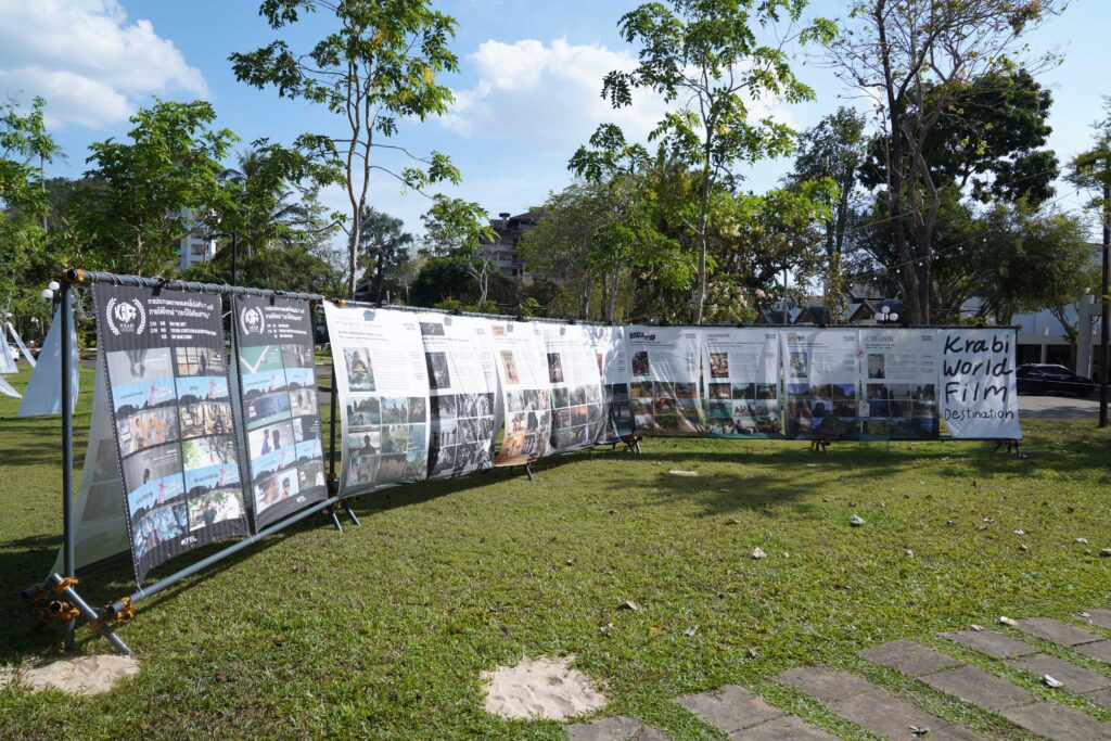 Krabi World Film Destination exhibition highlights international productions filmed in Krabi Province.