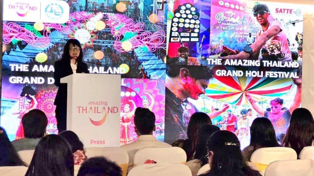 Amazing Thailand press conference at SATTE 2026 presenting New Thailand vision and India market strategy.