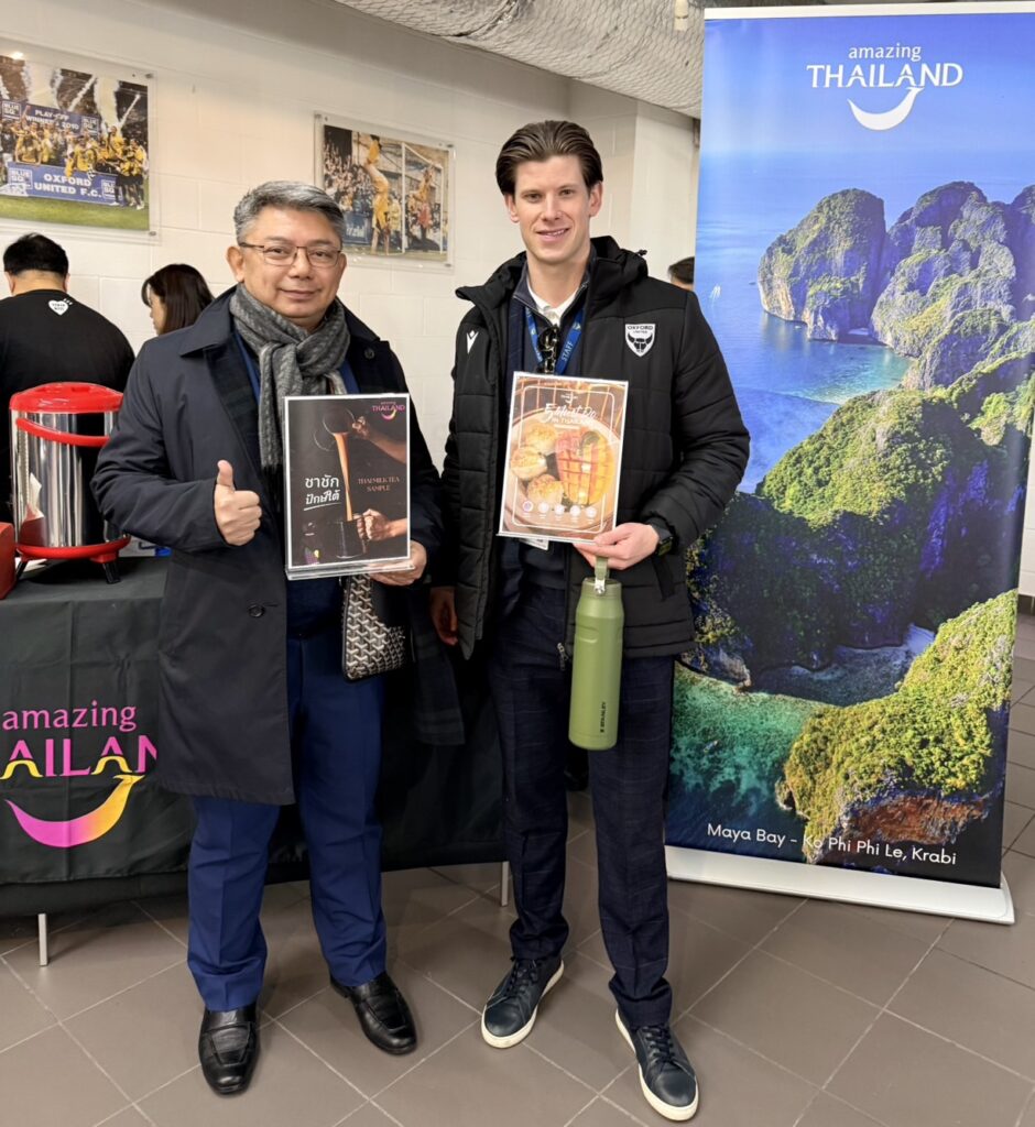 Tourism Authority of Thailand and Oxford United Football Club Showcase Thai Culture in the United Kingdom