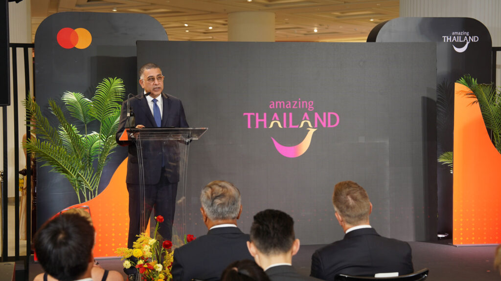 Senior official addressing audience at Amazing Thailand digital platform launch in Bangkok
