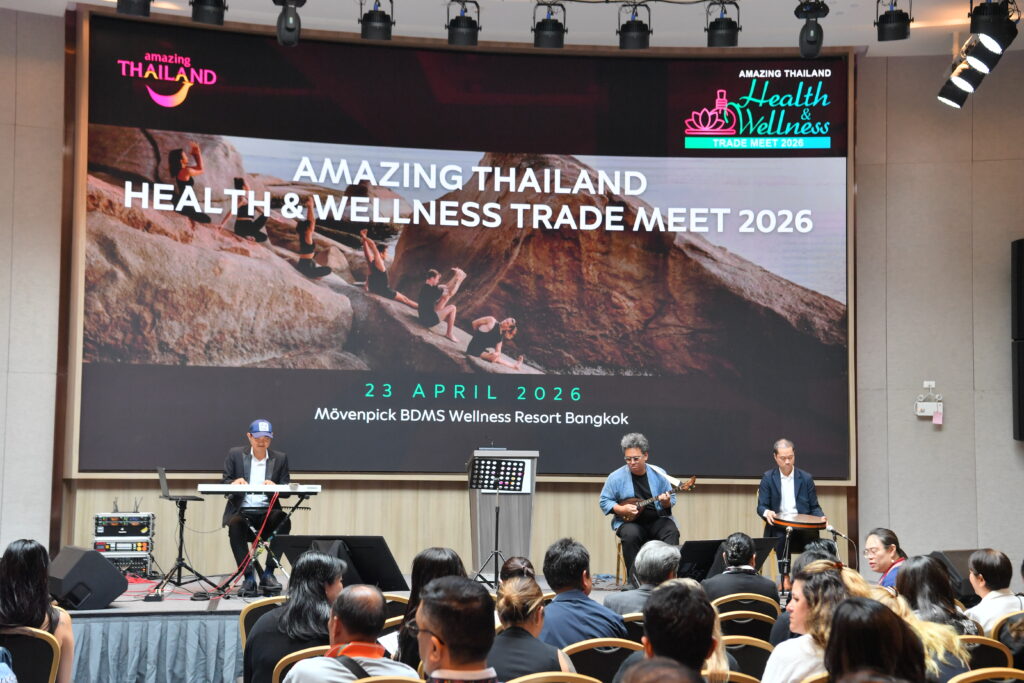 Amazing Thailand Health and Wellness Trade Meet 2026 opening showcase with live performance at Mövenpick BDMS Wellness Resort Bangkok