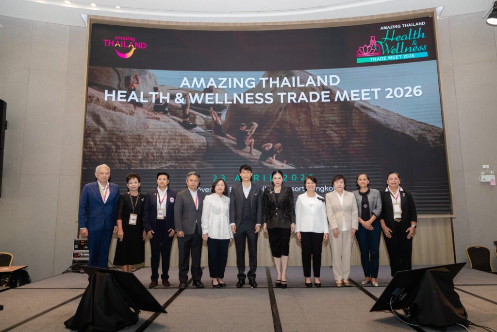 Group photo of executives and participants at Amazing Thailand Health and Wellness Trade Meet 2026 in Bangkok