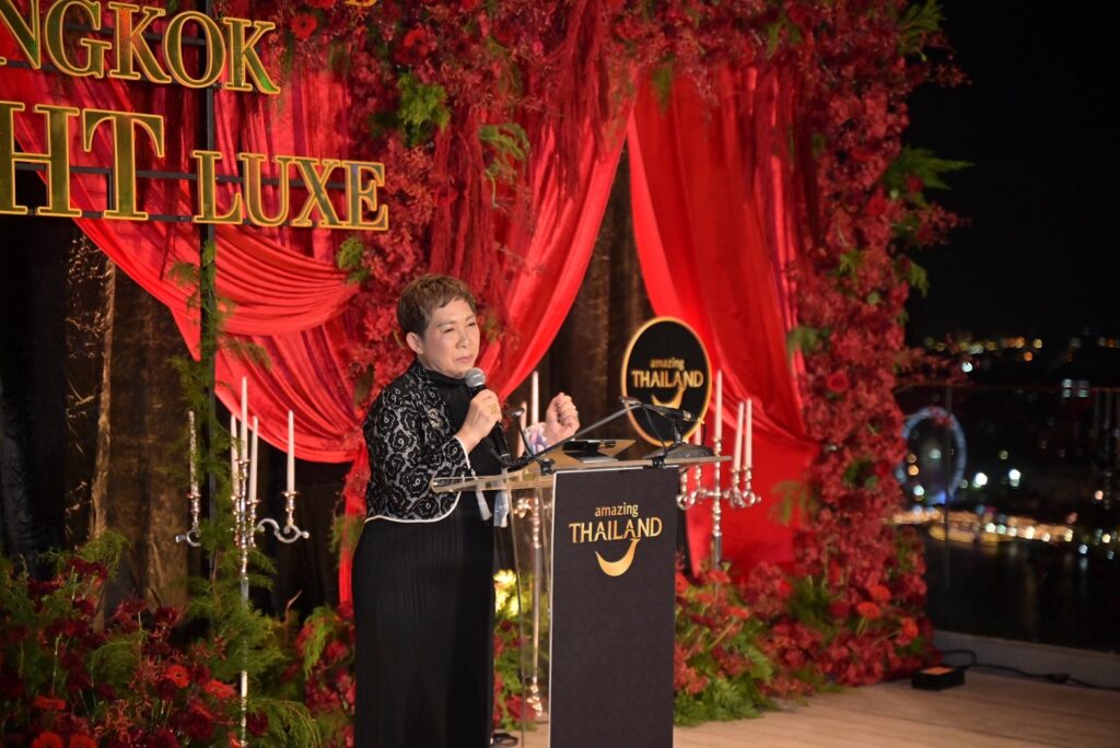 5. TAT Governor speaking at Amazing Thailand Bangkok Night Luxe highlighting Thailand’s luxury incentive travel positioning