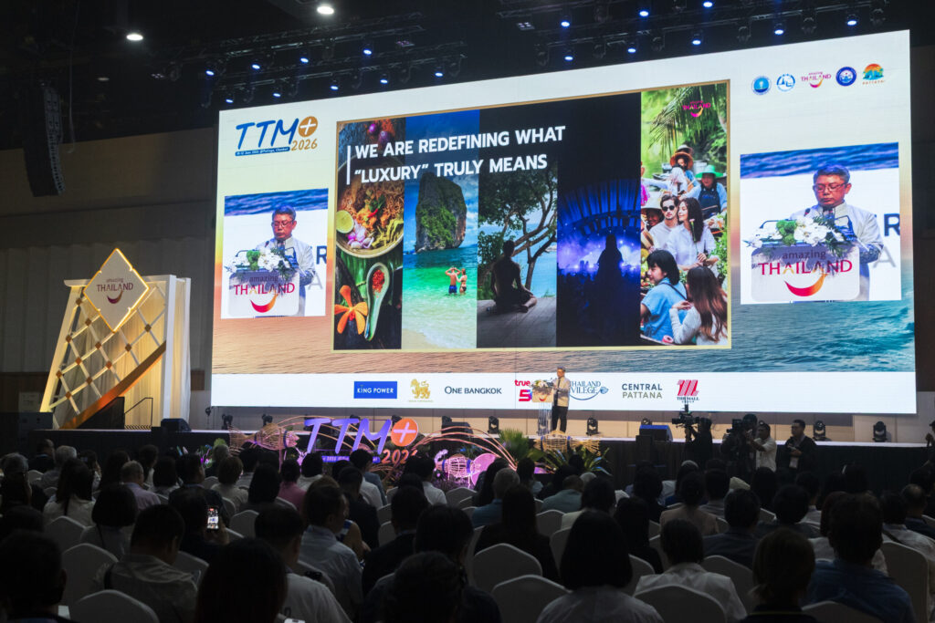 Speaker presents Thailand’s “Healing is the New Luxury” tourism direction at TTM+ 2026.