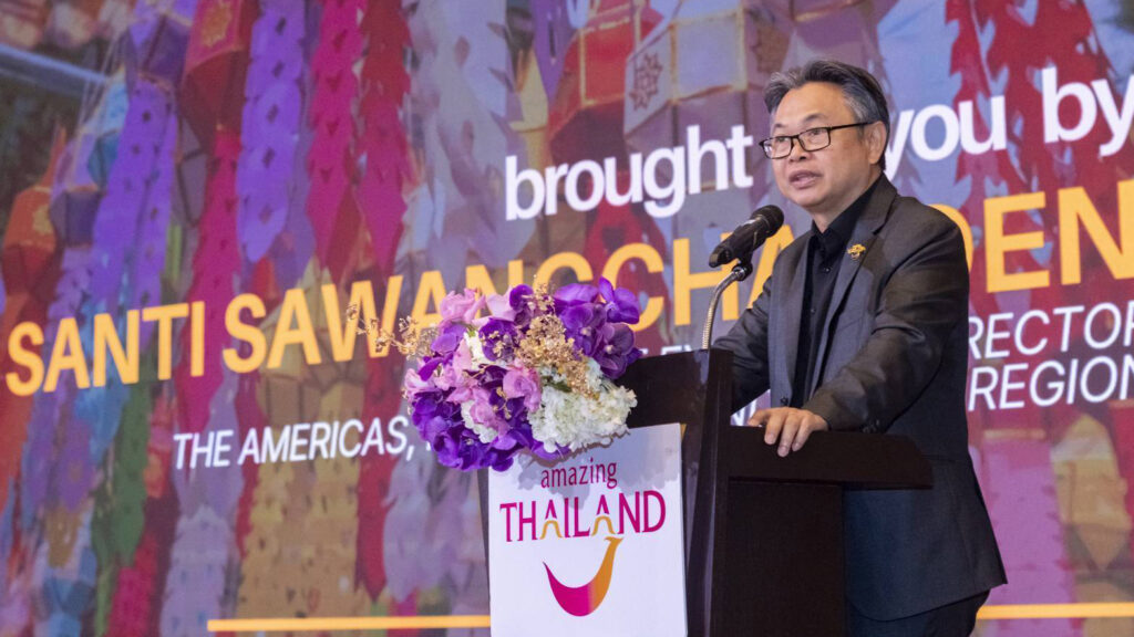 2. TAT executive delivers market briefing at the Middle East and Africa Trade Meet 2026 in Bangkok.
