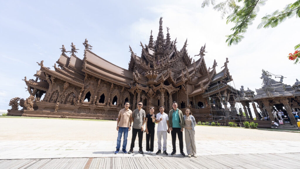 3. GMS and Bhutan delegates visit the Sanctuary of Truth in Pattaya during the TTM+ 2026 familiarisation programme.