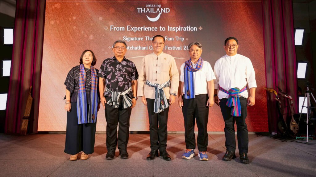 TAT representatives and guests at the Signature Thailand fam trip reception.