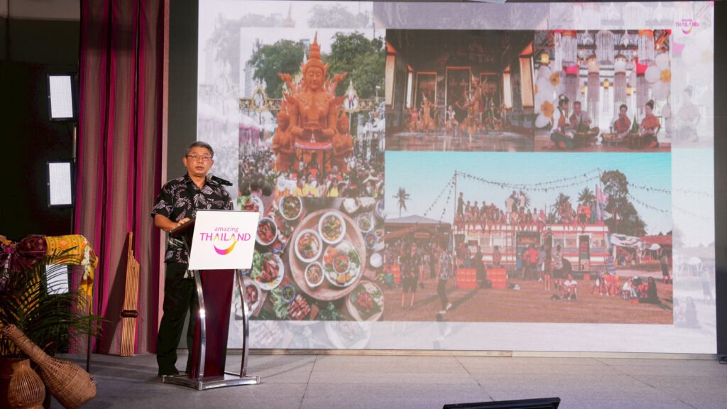 Thailand tourism update presented at the Signature Thailand reception in Ubon Ratchathani.