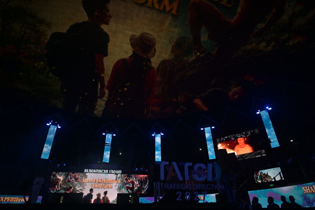 Shape Experience Platform featured during TAT Strategic Direction 2027 at Rajadamnern Stadium