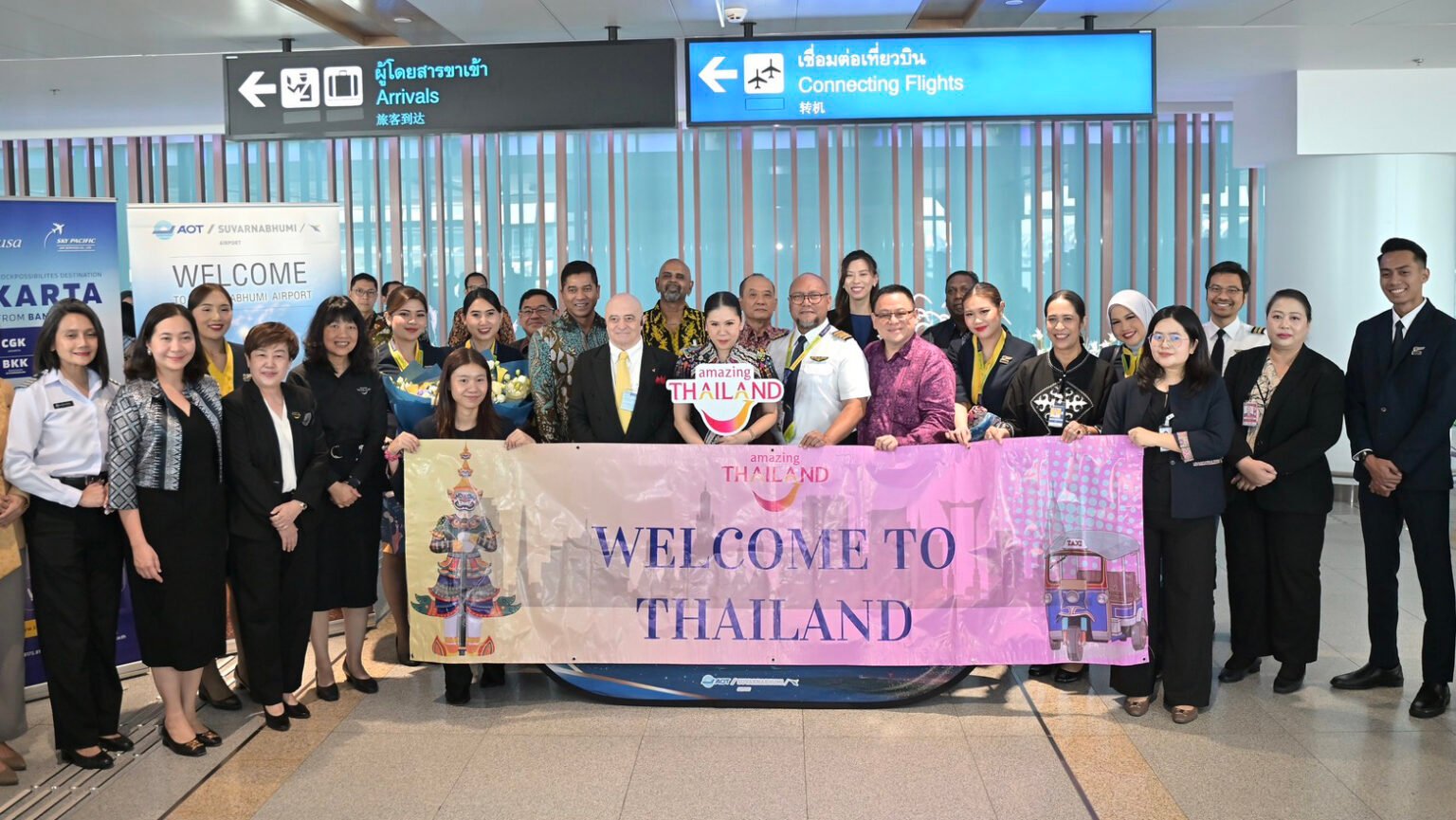 TAT welcomes TransNusa Airlines inaugural Jakarta–Bangkok service