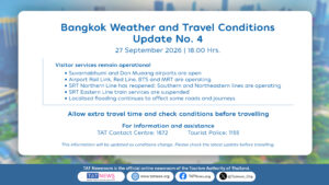 Weather and travel conditions in Bangkok and surrounding areas – Visitor information