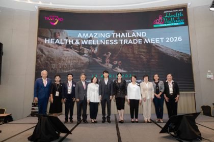 Group photo of executives and participants at Amazing Thailand Health and Wellness Trade Meet 2026 in Bangkok