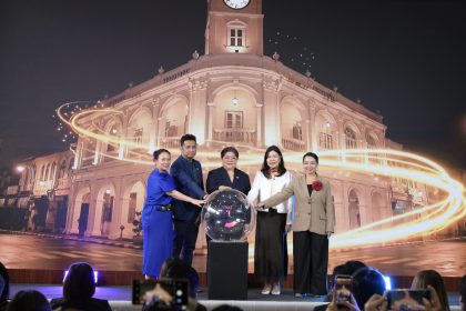 TAT and partners activate a ceremonial globe to launch ASEAN India+ Shoppers in Thailand 2026.