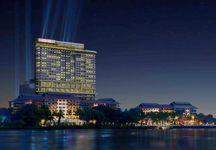 AVANI Bangkok Riverside night view low res rendering