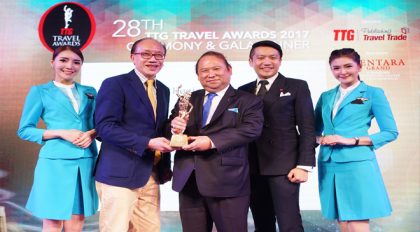 Bangkok Airways voted Best Regional Airline 2017 by TTG Asia