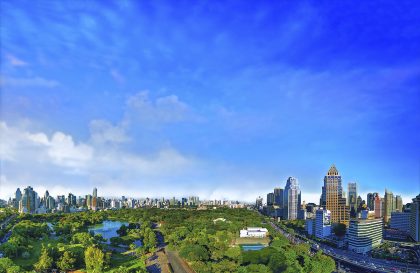 Aerial Photograph at Lumphini Park, Bangkok