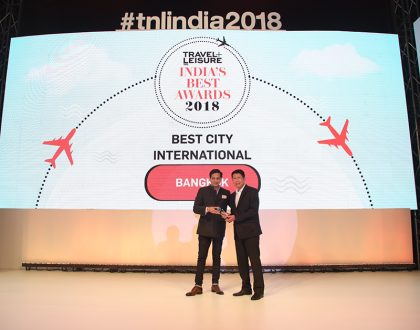 Bangkok awarded Best City International Category by Travel Leisure India's Best Awards 2018