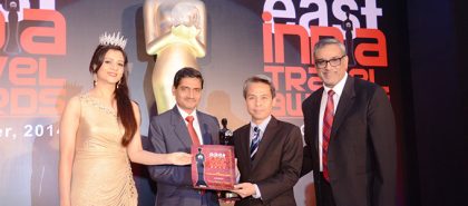 Best International Tourism Board, East India, Travel Award by DDP Publication (Publishers Trav Talk Magazine) on October 10, 2014 in Kolkata, India.