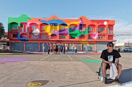 Second ASEAN Pop Culture event adorns Trat buildings with colourful street art