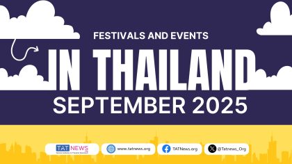 Thailand festivals and events September 2025 promotional cover by TAT News.