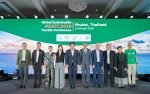 GSTC 2026 opening ceremony in Phuket with international tourism leaders on stage under Global Sustainable Tourism Conference banner