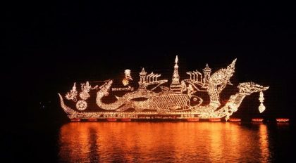Thailand events calendar for end of Buddhist Lent or Ok Phansa