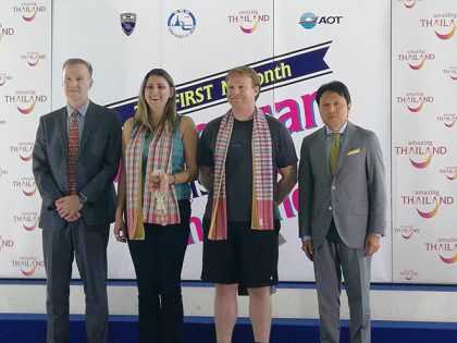 Nathaniel Alexander Way, 1 millionth American tourist to Thailand 2017