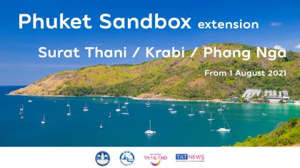 TAT’s extended ‘Phuket + Surat Thani/Krabi/Phang Nga Sandbox’ model gets in-principal approval