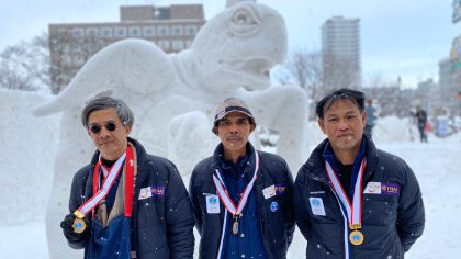 Thai teams wins International Snow Sculpture in Sapporo for third consecutive year
