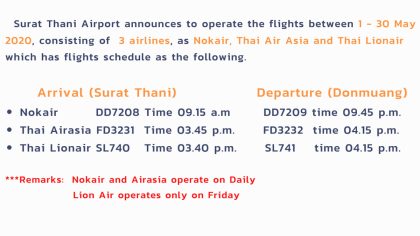 Surat Thani Airport resumes operations