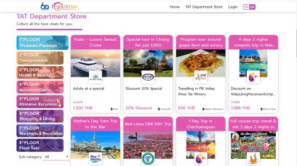 TAT’s Tourism Department Store offers special travel deals