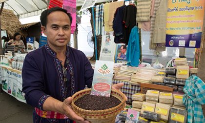A farmer with his produce