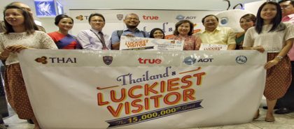 Thailand welcomed 15th million tourist as Thailand’s Luckiest Visitor