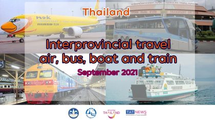 Updates on domestic travel in Thailand in September 2021