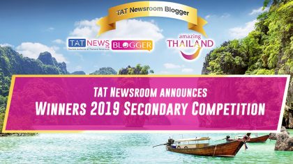 Announcement of winners in the second TAT Newsroom “Blogger Thailand” competition